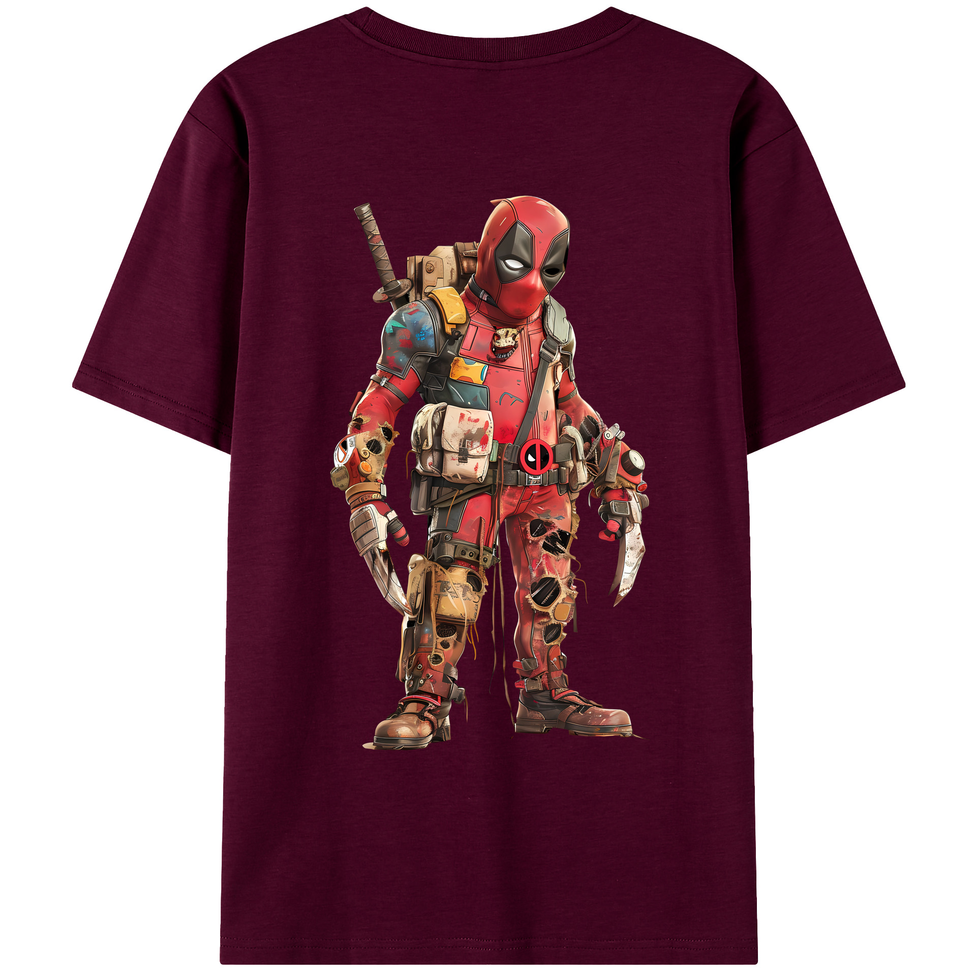 （画像用） Deadpool デッドプール レディース半袖Tシャツ(バックプリント)